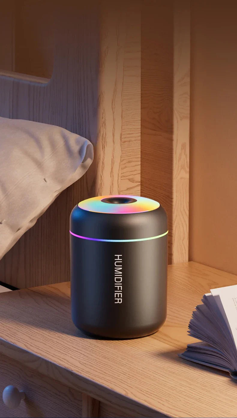MINI NAWILŻACZ POWIETRZA Z AROMATERAPIĄ - ZASILANIE USB - IDEALNY DO SAMOCHODU I SYPIALNI