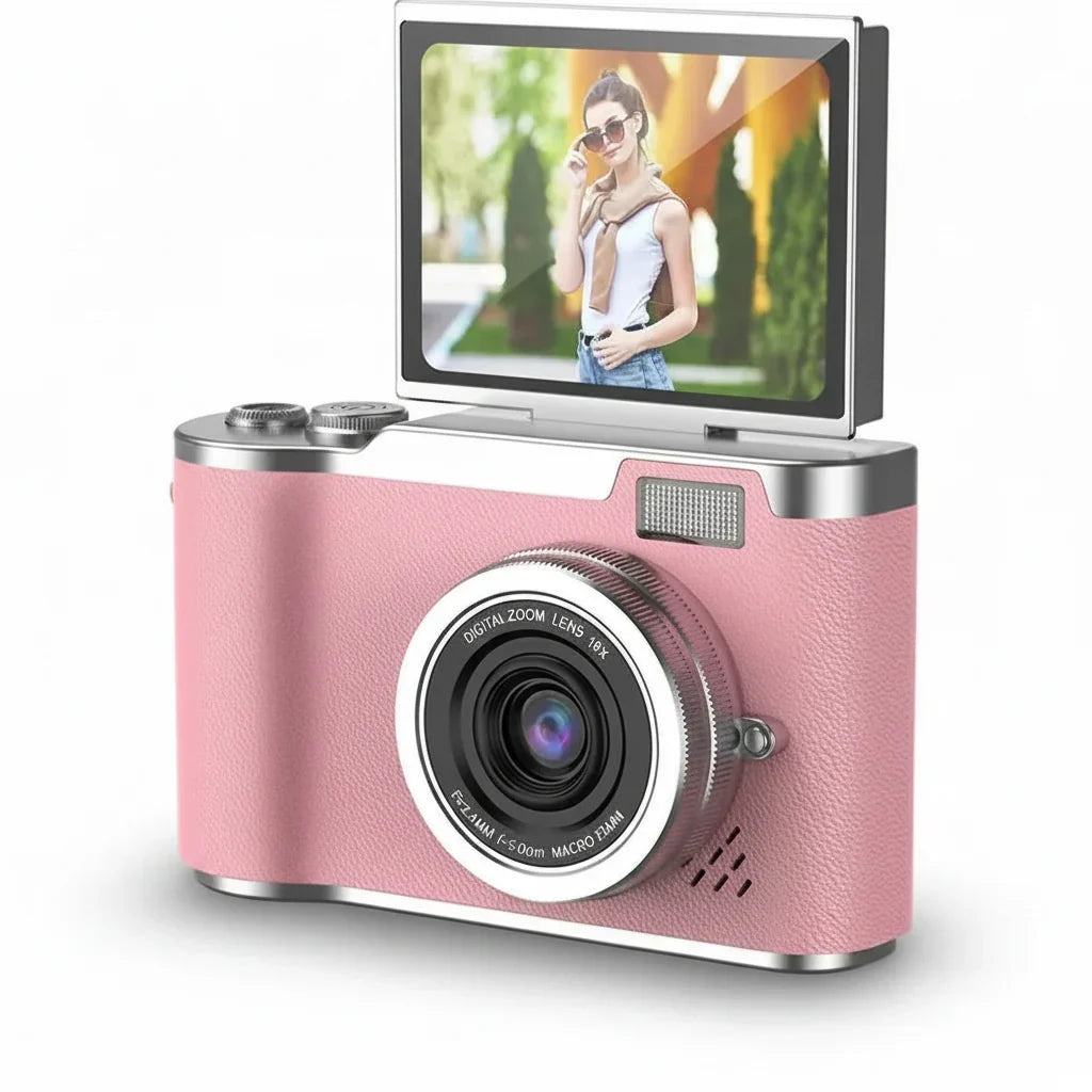 Aparat cyfrowy 4K z obrotowym ekranem 48 MP i 8-krotnym zoomem