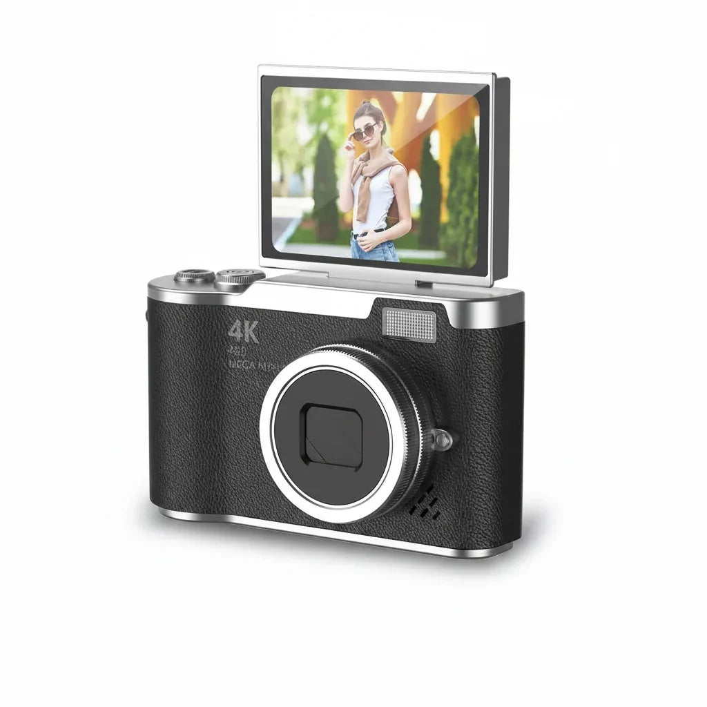 Aparat cyfrowy 4K z obrotowym ekranem 48 MP i 8-krotnym zoomem