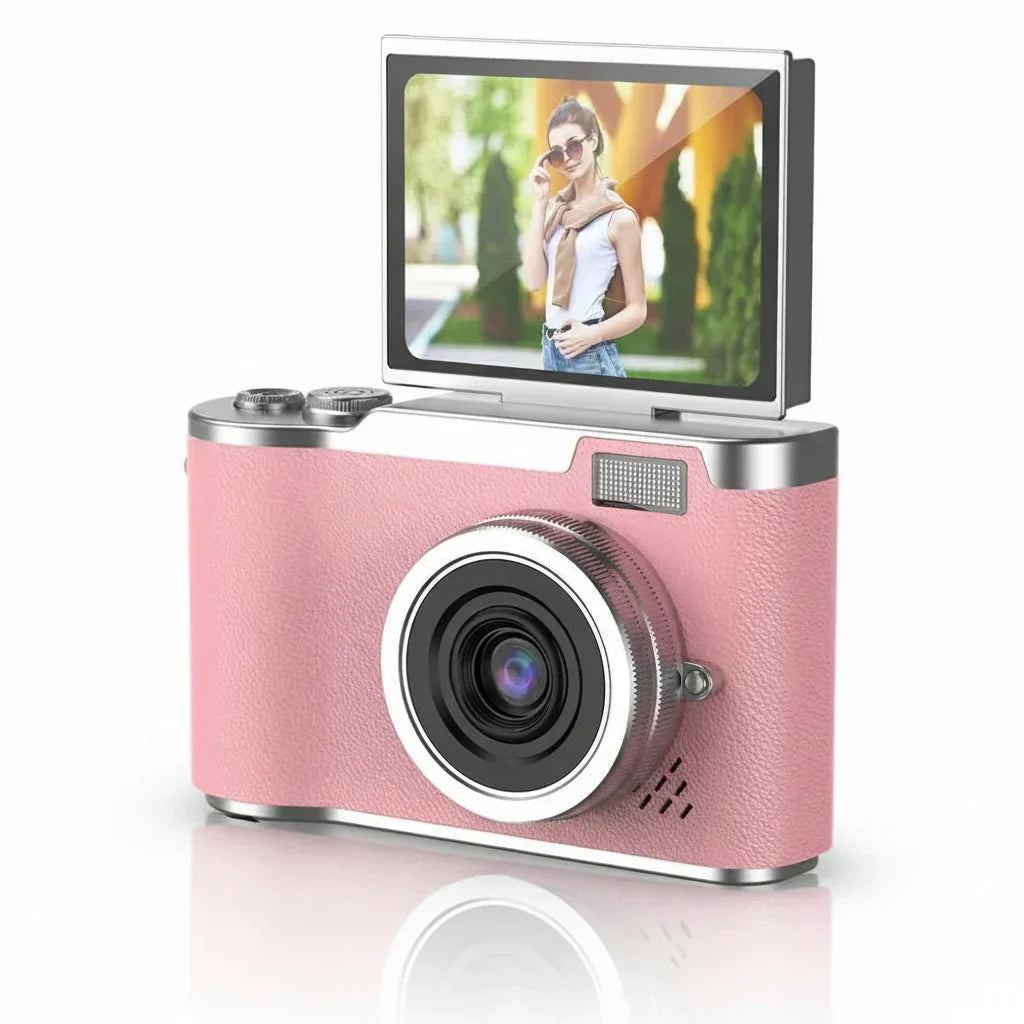 Aparat cyfrowy 4K z obrotowym ekranem 48 MP i 8-krotnym zoomem