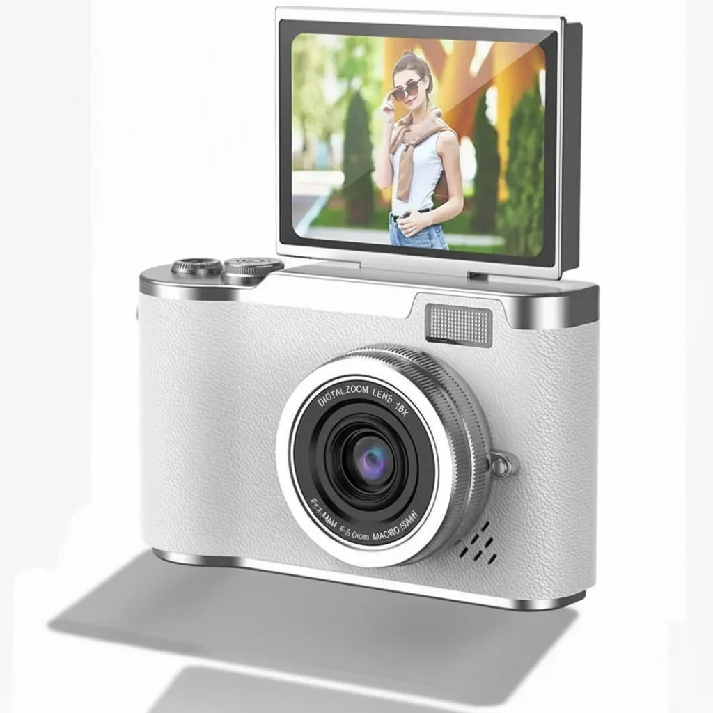 Aparat cyfrowy 4K z obrotowym ekranem 48 MP i 8-krotnym zoomem