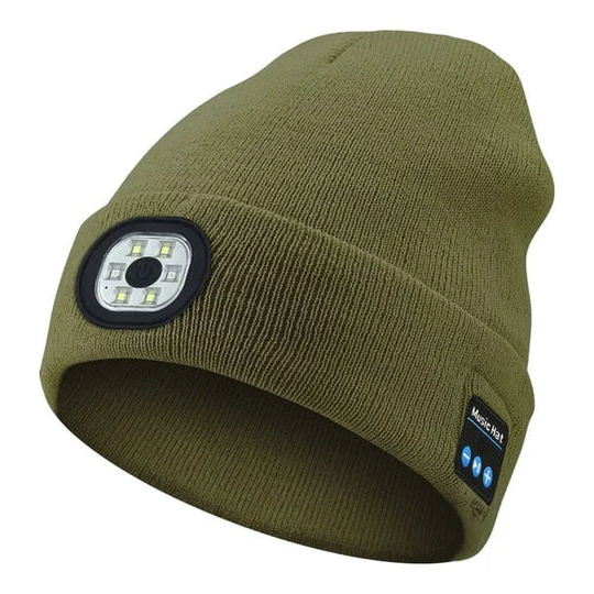 Czapka Bluetooth 3 w 1 z lampką LED