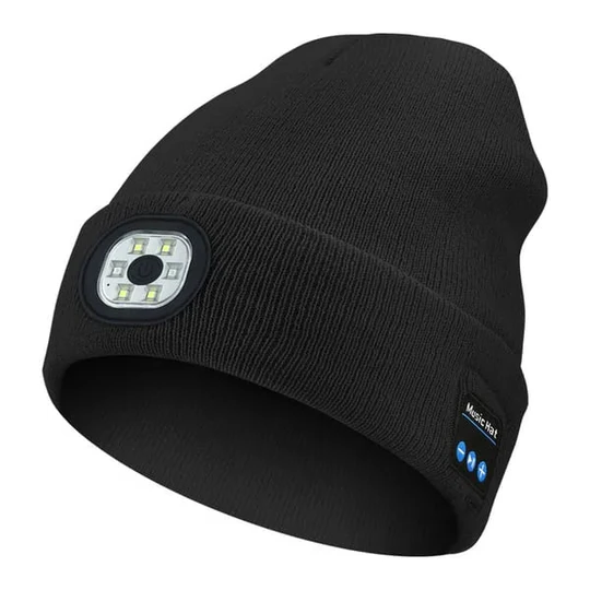 Czapka Bluetooth 3 w 1 z lampką LED
