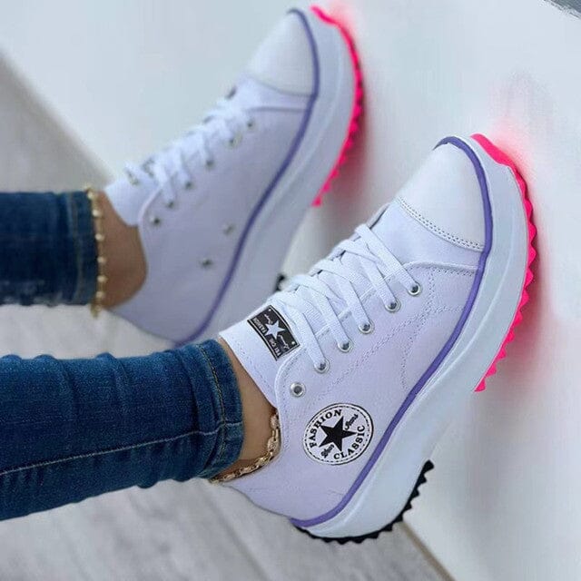 Damskie ortopedyczne sneakersy na platformie