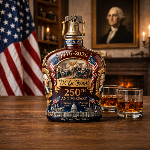 Dekoracyjna karafka do whisky ze szkła kryształowego