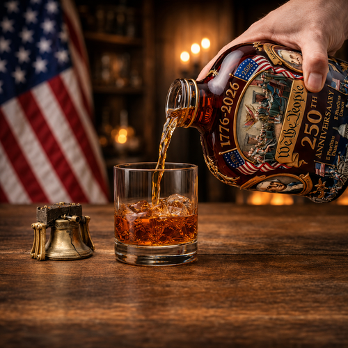 Dekoracyjna karafka do whisky ze szkła kryształowego