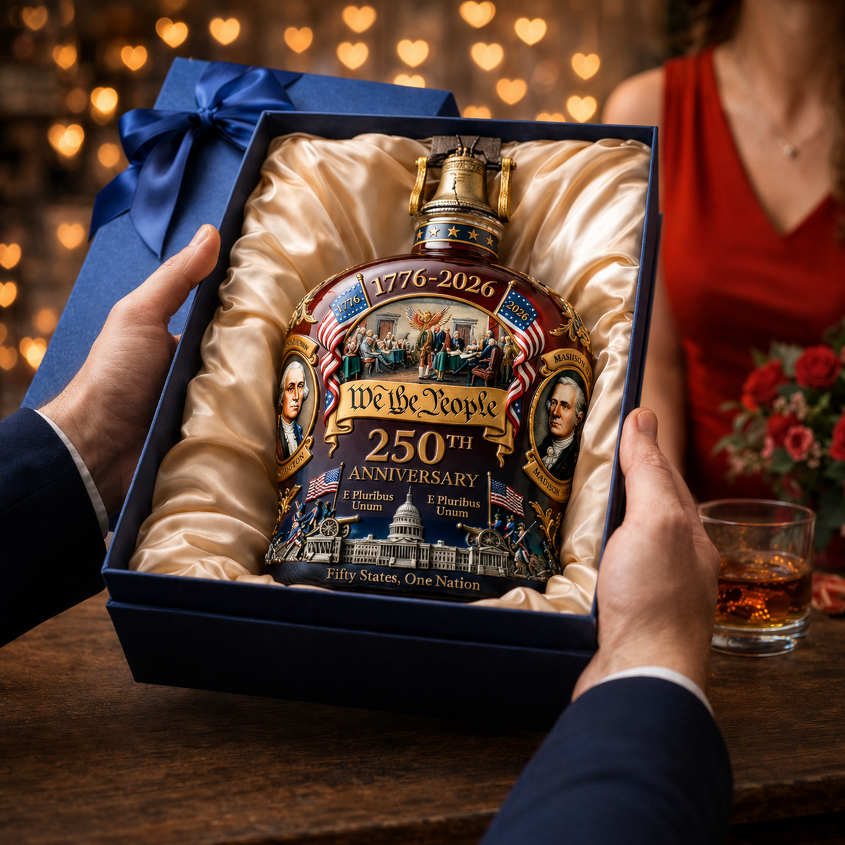 Dekoracyjna karafka do whisky ze szkła kryształowego