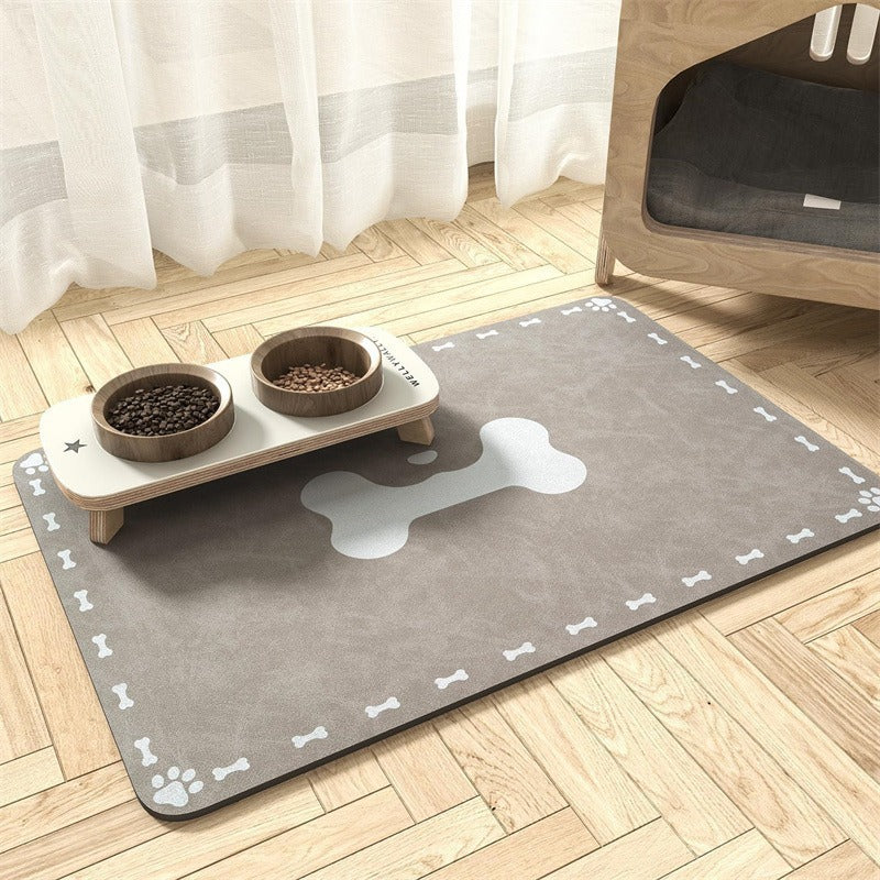 Duża wodoodporna silikonowa mata pod miski dla zwierząt z antypoślizgowym spodem
