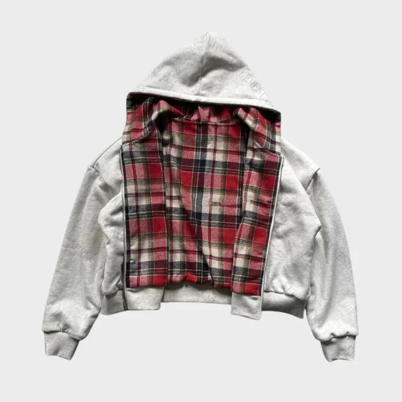 Dwustronna bluza oversize z kapturem