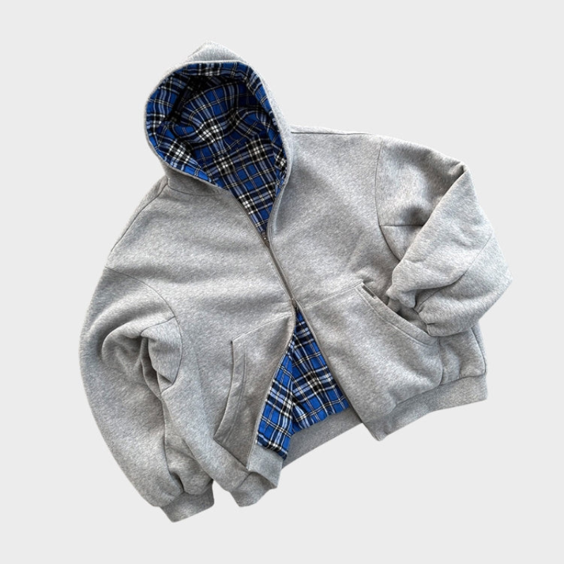 Dwustronna bluza oversize z kapturem