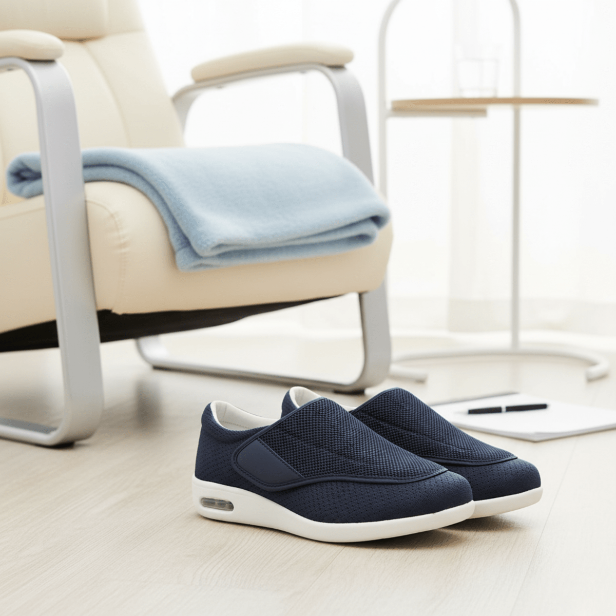 Ekstra szerokie buty dla diabetyków z pianką memory foam – odciążające i wygodne