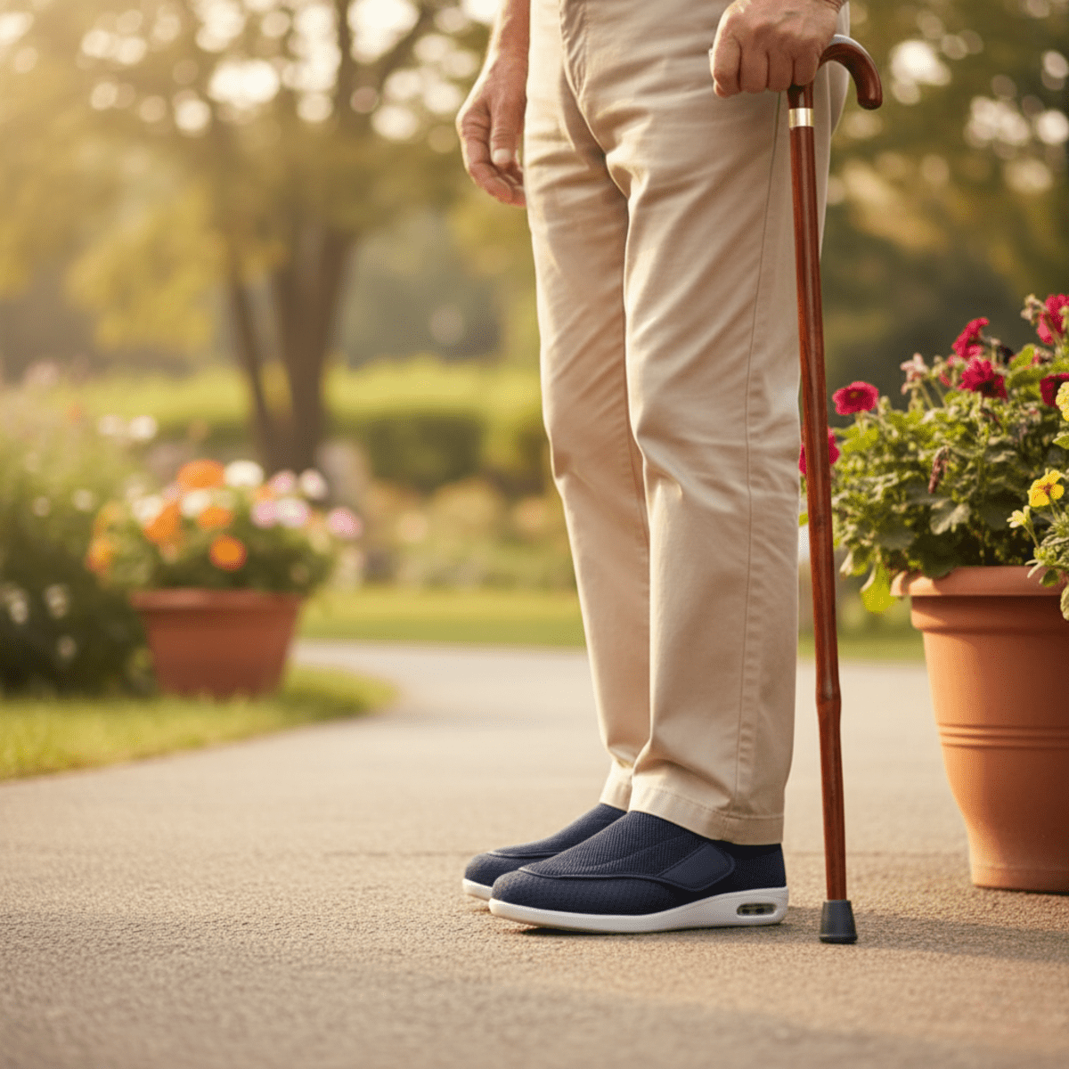 Ekstra szerokie buty dla diabetyków z pianką memory foam – odciążające i wygodne