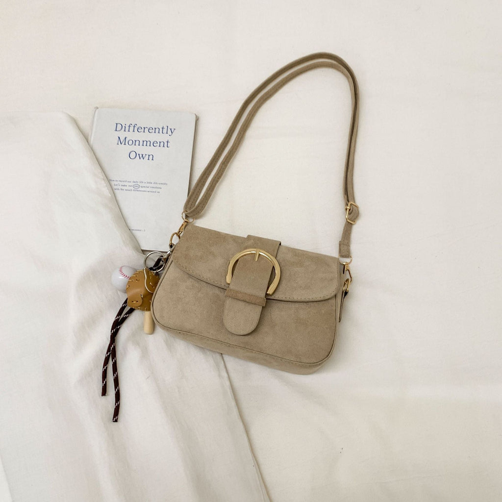 Elegancka zamszowa torebka crossbody