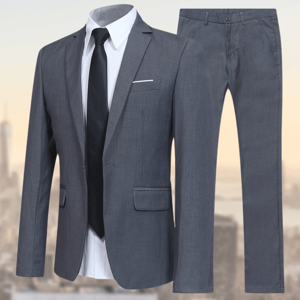 Elegancki garnitur biznesowy slim fit Polwora