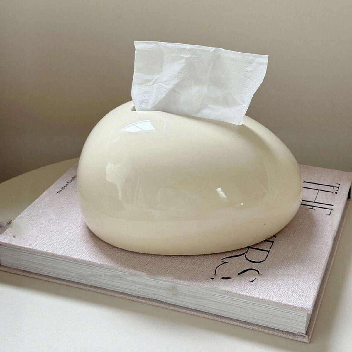Eleganckie ceramiczne pudełko na chusteczki