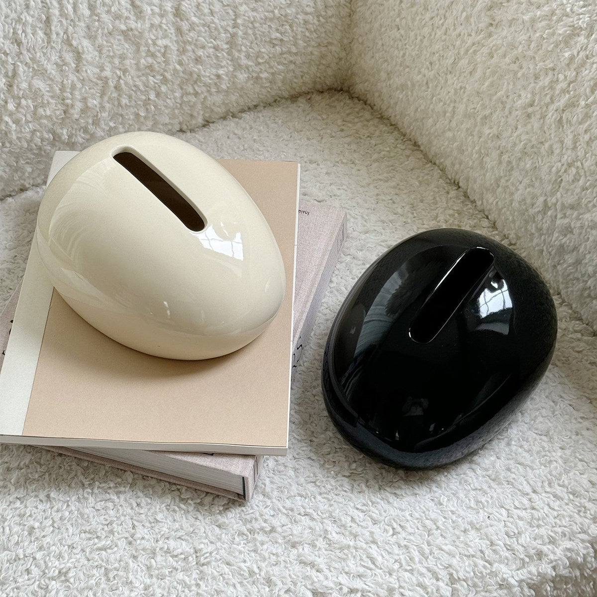 Eleganckie ceramiczne pudełko na chusteczki