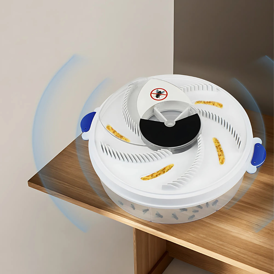 Elektryczna pułapka na muchy z tworzywa sztucznego, 23 × 7,6 cm | akumulator ładowany przez USB, 10 godzin pracy | bez c