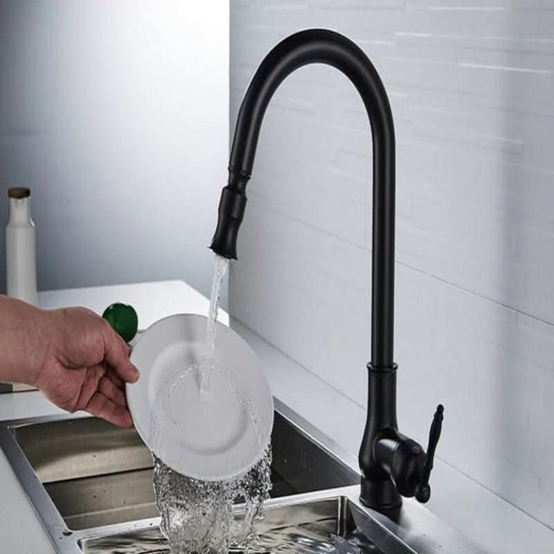 FLEXTAP – bateria kuchenna z wysuwaną słuchawką w stylu antycznym z wysokim wylewem