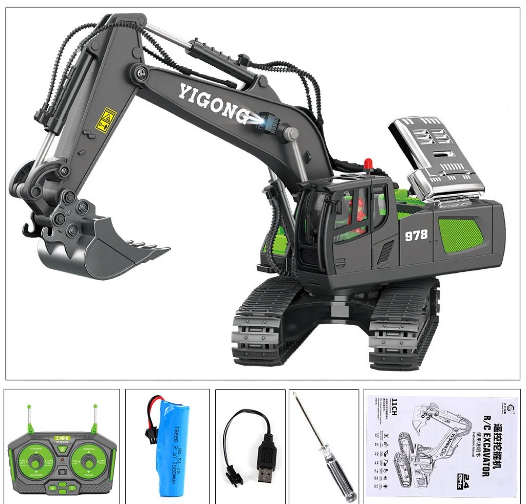 Hydrauliczna koparka Full Metal Graver G308H 1/14 RTR
