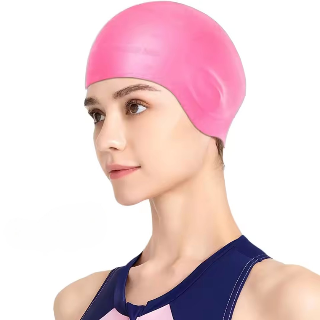 HydroFit – silikonowy czepek pływacki z ochroną uszu