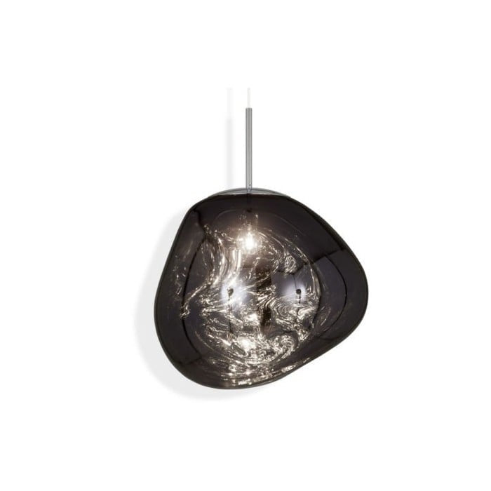 Jessamy – wisząca lampa kula z akrylu z lustrzanym wykończeniem do jadalni i kuchni