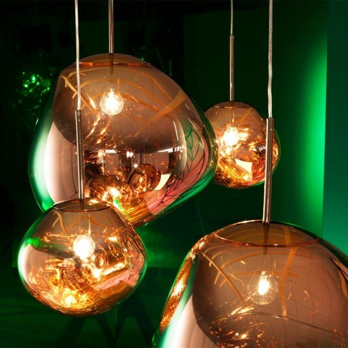 Jessamy – wisząca lampa kula z akrylu z lustrzanym wykończeniem do jadalni i kuchni