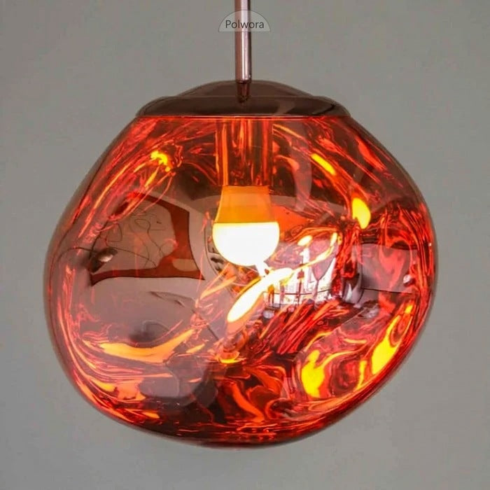 Jessamy – wisząca lampa kula z akrylu z lustrzanym wykończeniem do jadalni i kuchni