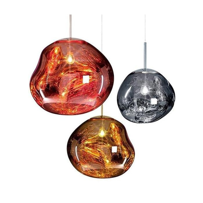 Jessamy – wisząca lampa kula z akrylu z lustrzanym wykończeniem do jadalni i kuchni