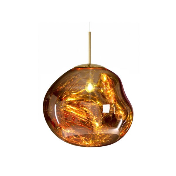 Jessamy – wisząca lampa kula z akrylu z lustrzanym wykończeniem do jadalni i kuchni