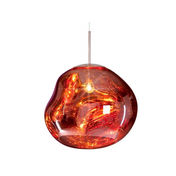 Jessamy – wisząca lampa kula z akrylu z lustrzanym wykończeniem do jadalni i kuchni