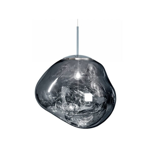 Jessamy – wisząca lampa kula z akrylu z lustrzanym wykończeniem do jadalni i kuchni