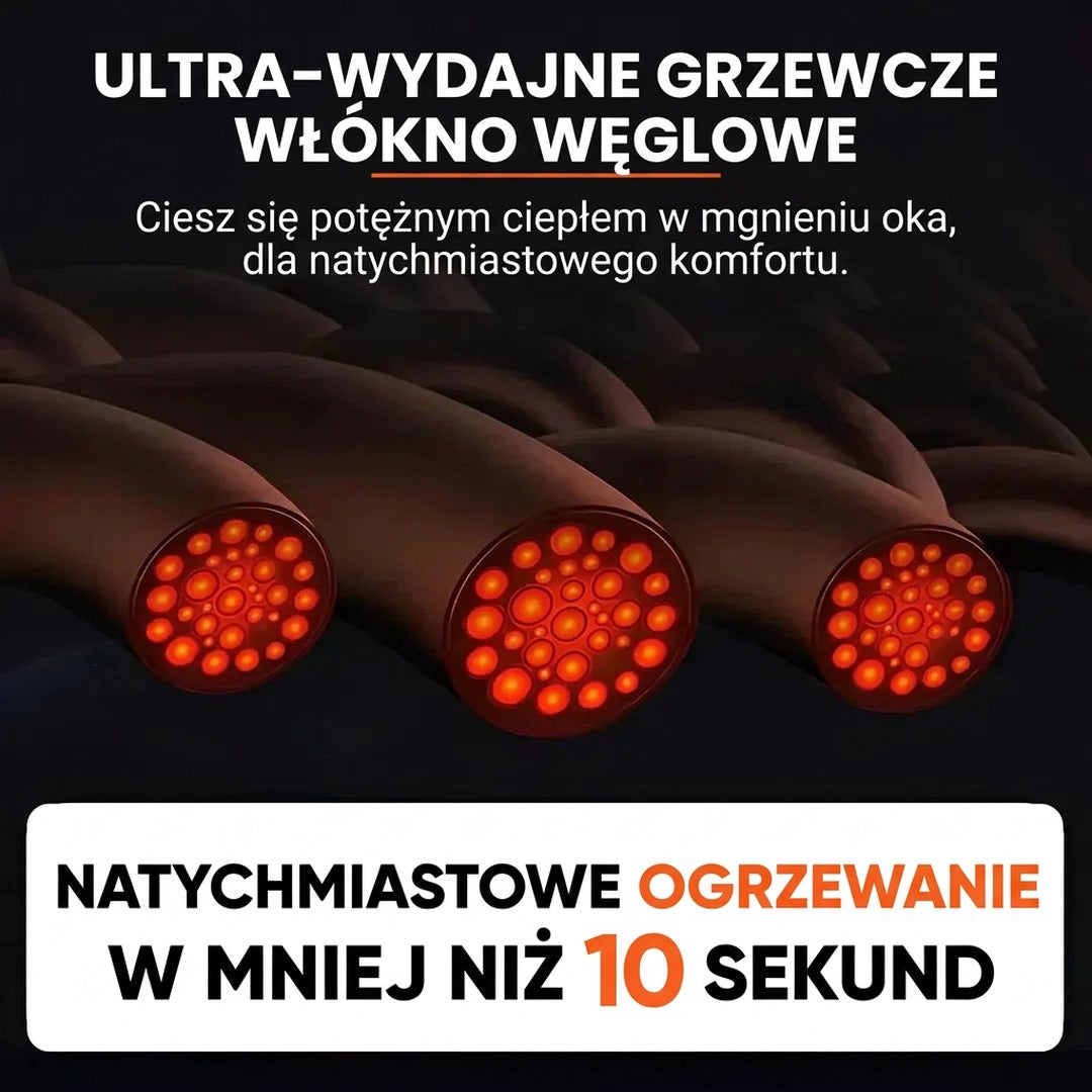 Kamizelka z podgrzewaniem dla kobiet z podwójną regulacją i 9 strefami grzewczymi