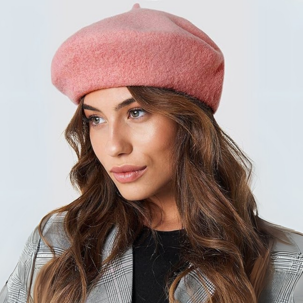 Klasyczny francuski beret wełniany Evelyne