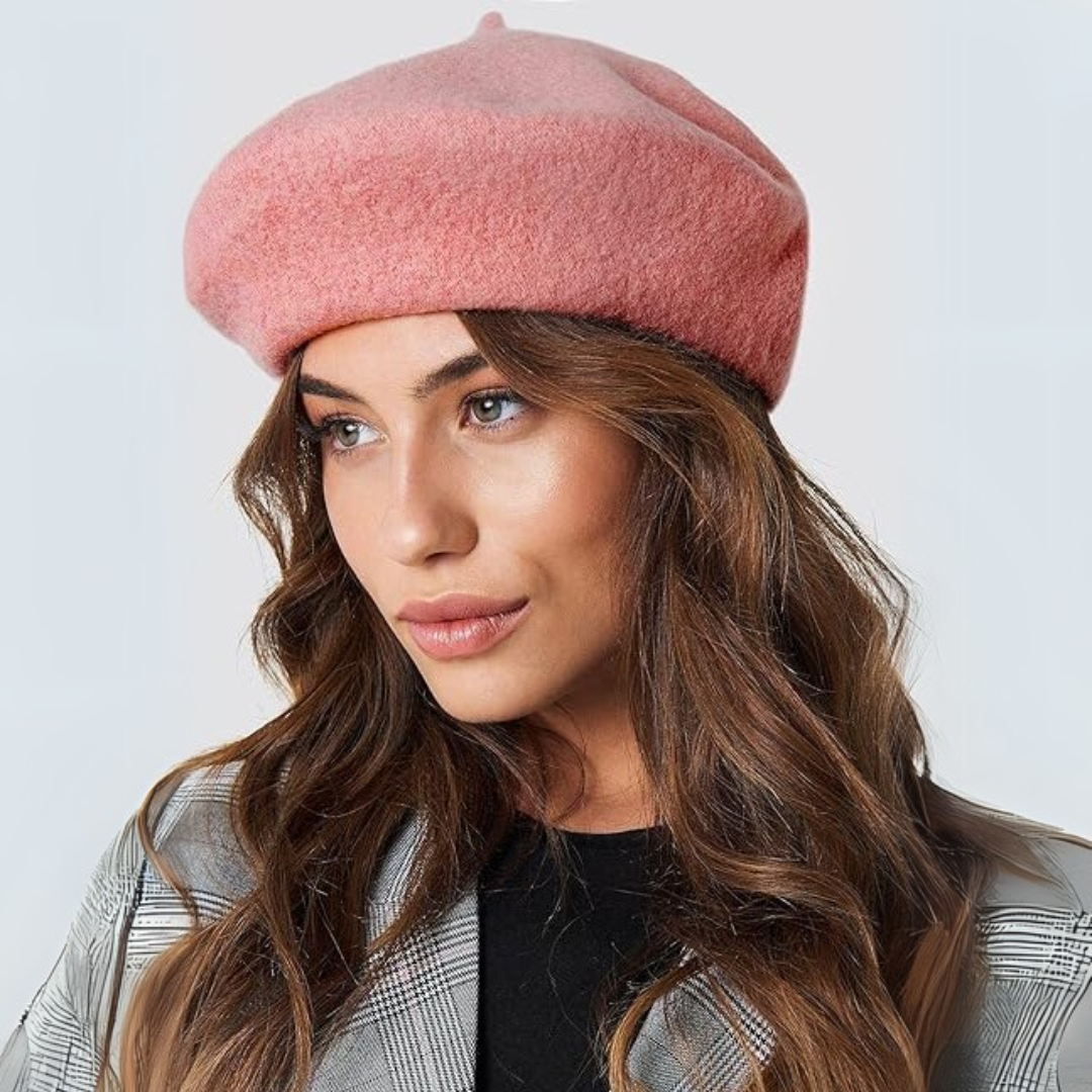 Klasyczny francuski beret wełniany Evelyne