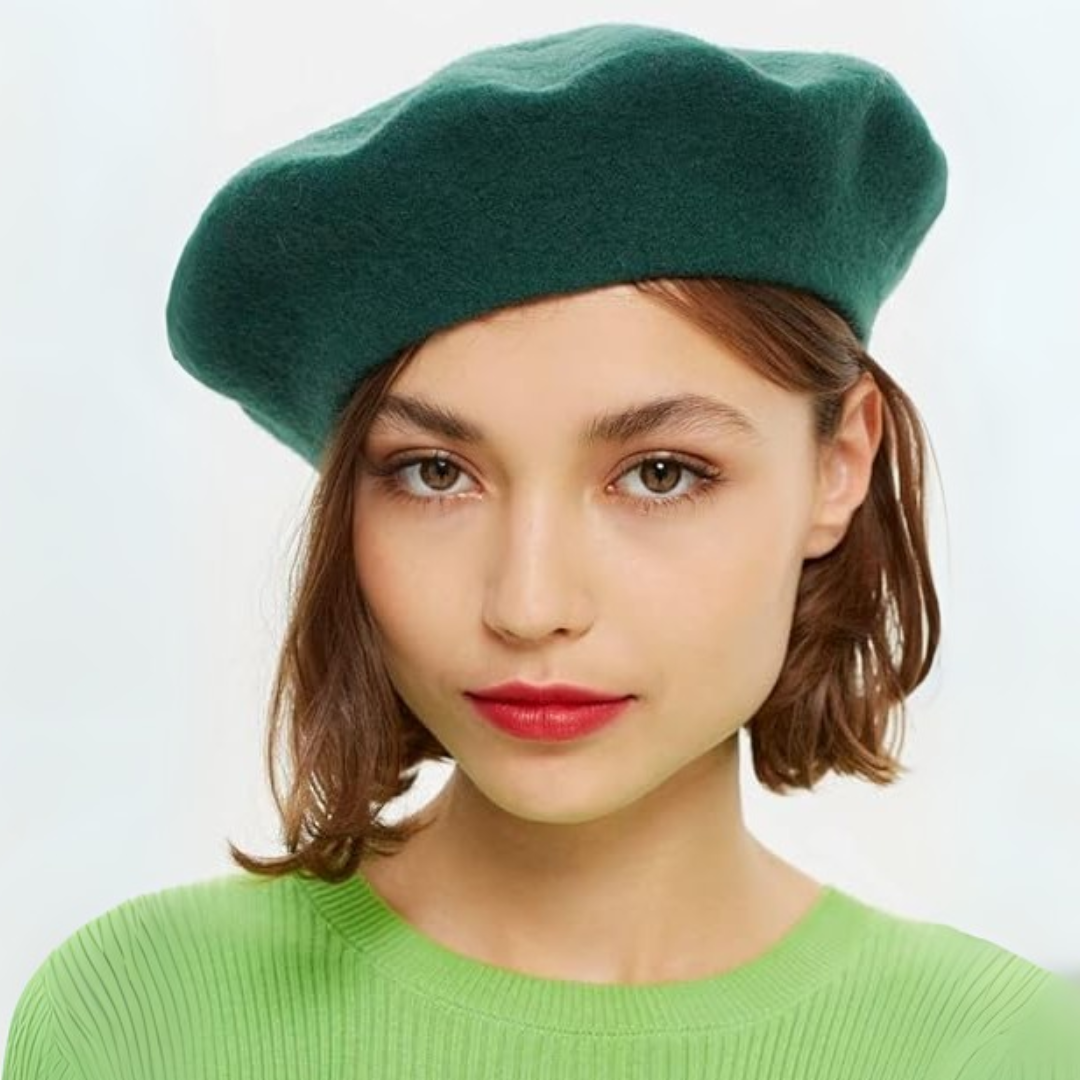 Klasyczny francuski beret wełniany Evelyne