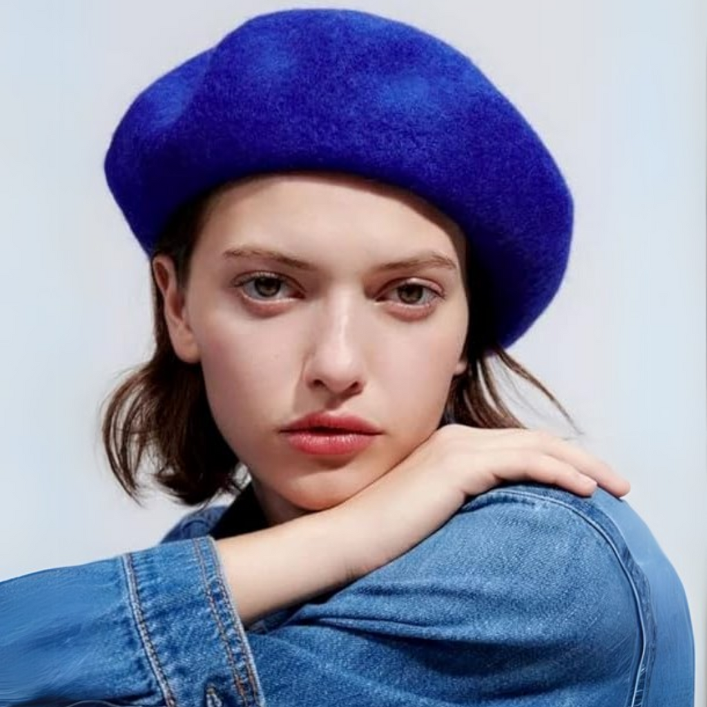 Klasyczny francuski beret wełniany Evelyne