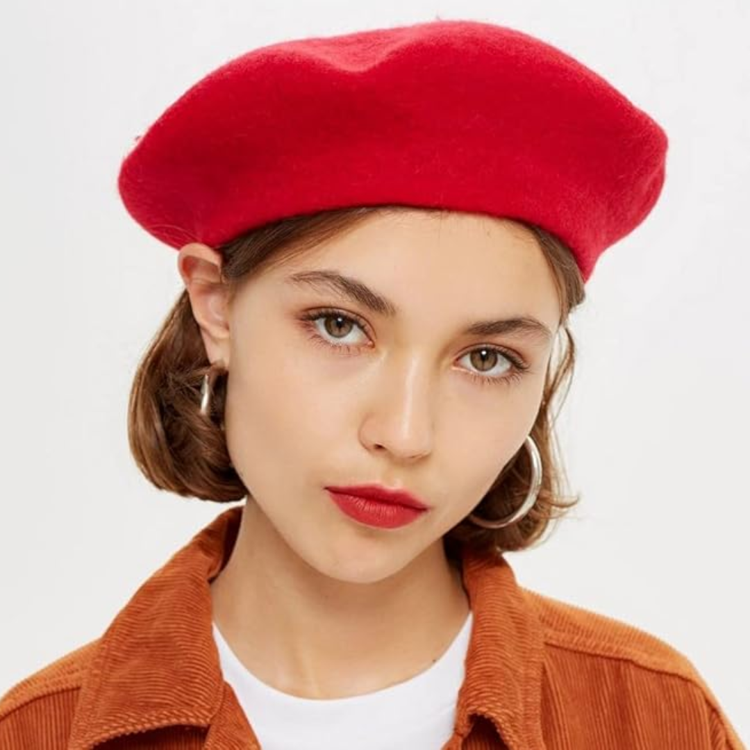 Klasyczny francuski beret wełniany Evelyne