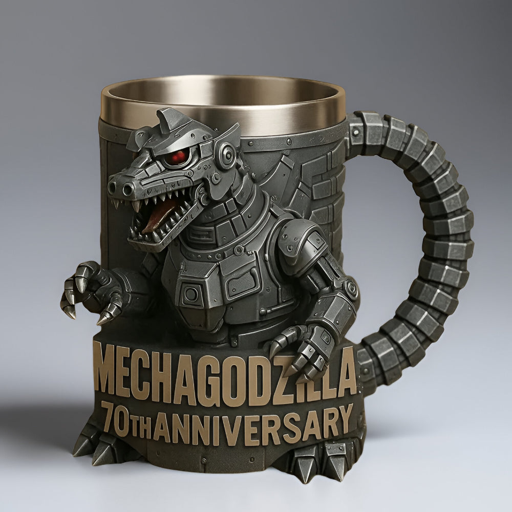 Kubek ceramiczny z figurką potwora 3D