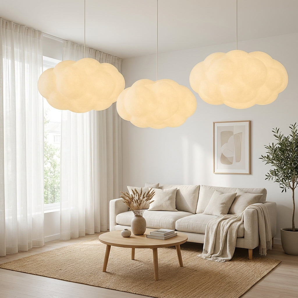 Lampa wisząca Ardora z tkaniny o rzeźbiarskiej formie do wnętrz