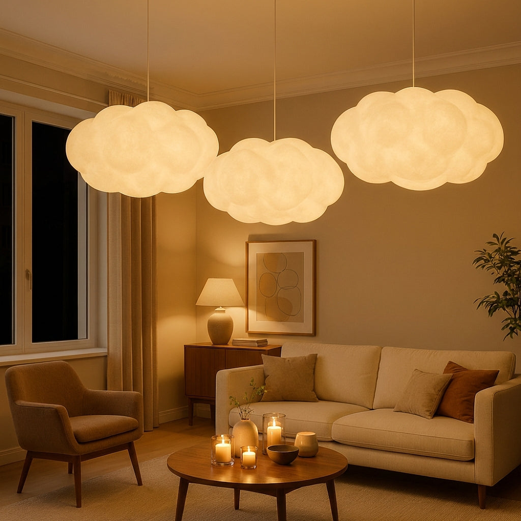 Lampa wisząca Ardora z tkaniny o rzeźbiarskiej formie do wnętrz