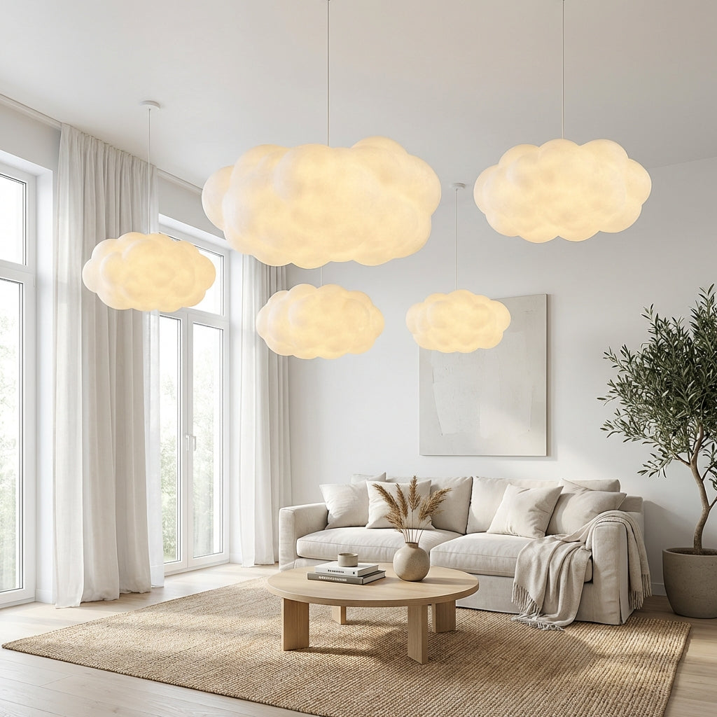 Lampa wisząca Ardora z tkaniny o rzeźbiarskiej formie do wnętrz