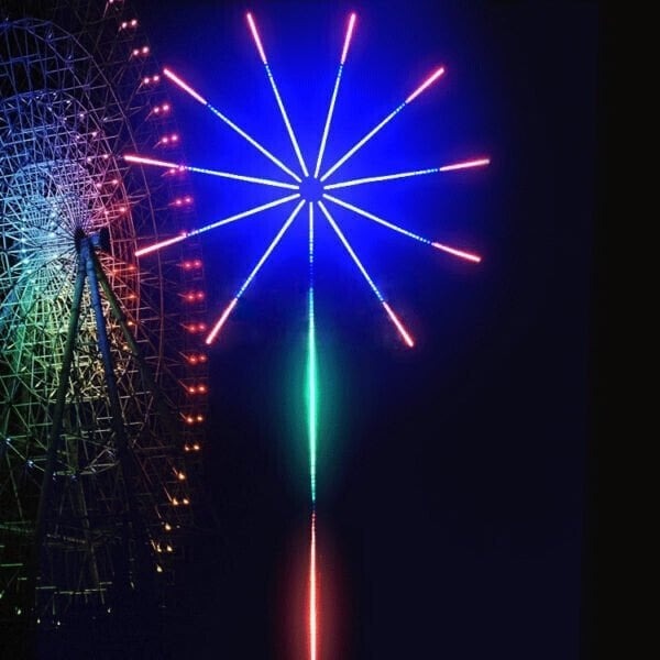 Lampki LED w kształcie eksplodujących gwiazd