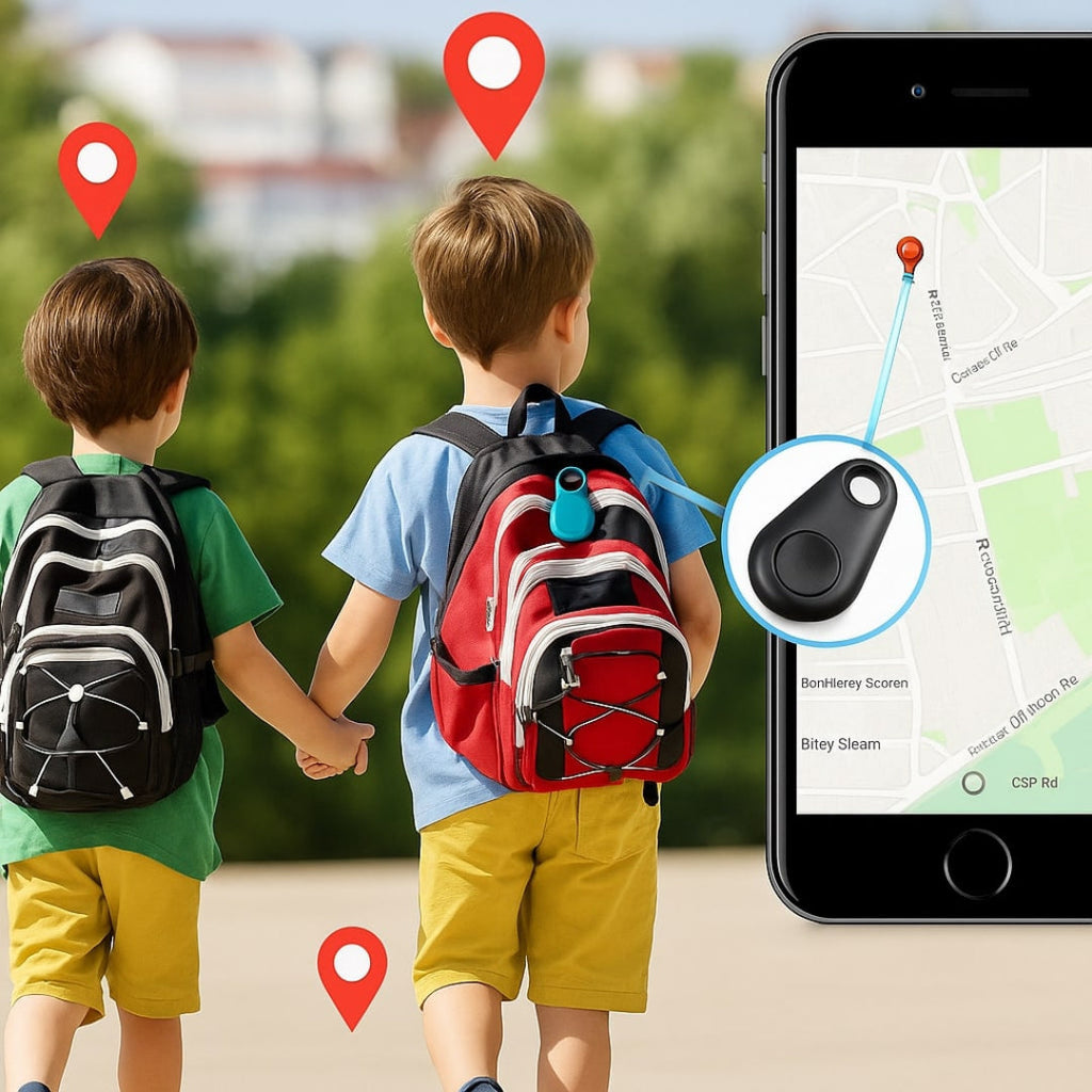 Lokalizator GPS z śledzeniem na żywo – Mini lokalizator dla dzieci, zwierząt i cennych przedmiotów, aplikacja, 5 kolorów