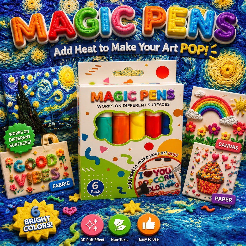 Magiczne pisaki 3D – rysuj i twórz wypukłe obrazy