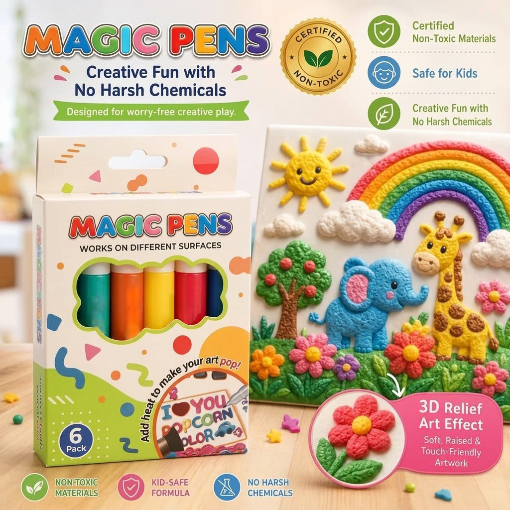 Magiczne pisaki 3D – rysuj i twórz wypukłe obrazy