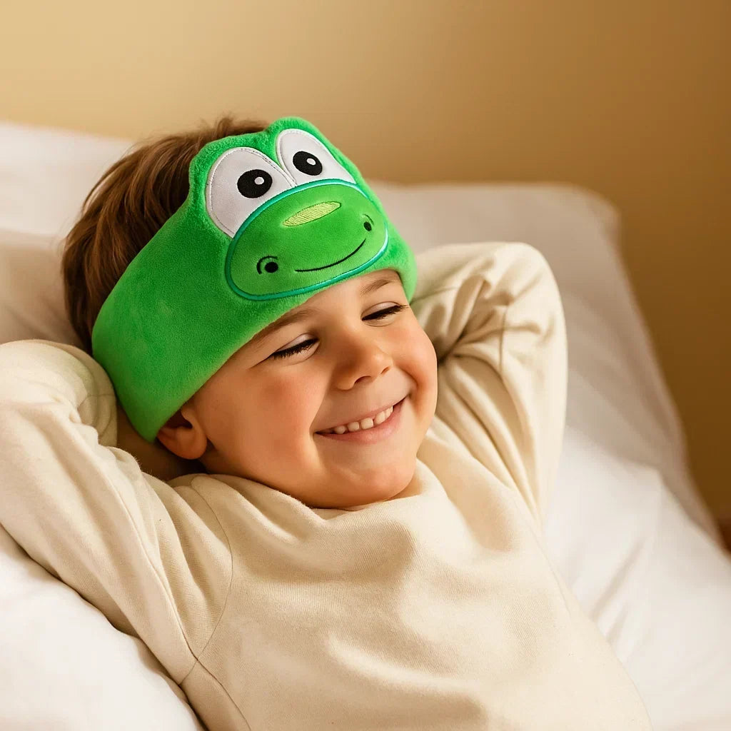 Maska do spania 2 w 1 ze słuchawkami Bluetooth dla dzieci | Bezprzewodowa funkcja audiobooków | Miękki materiał do podró