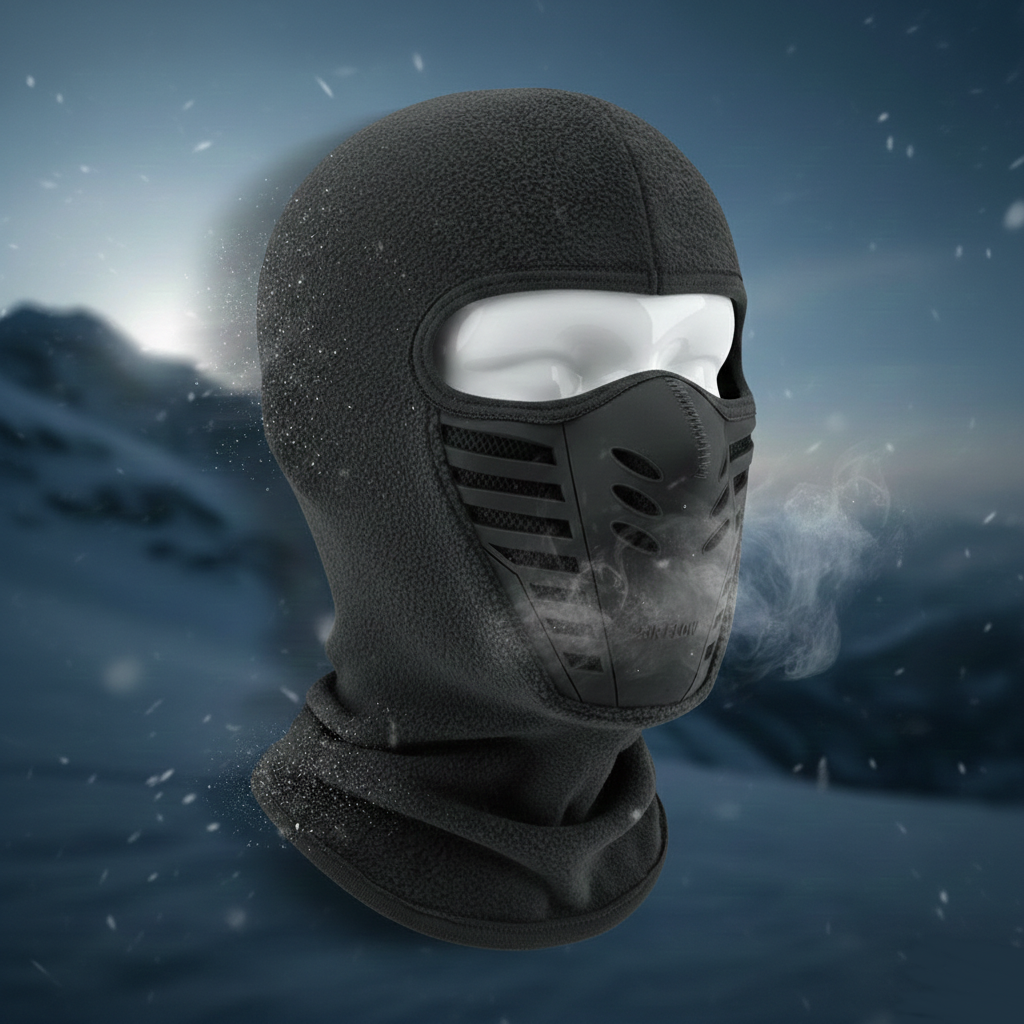 Maska na twarz zimowa termiczna wiatroszczelna pełne pokrycie sport outdoor