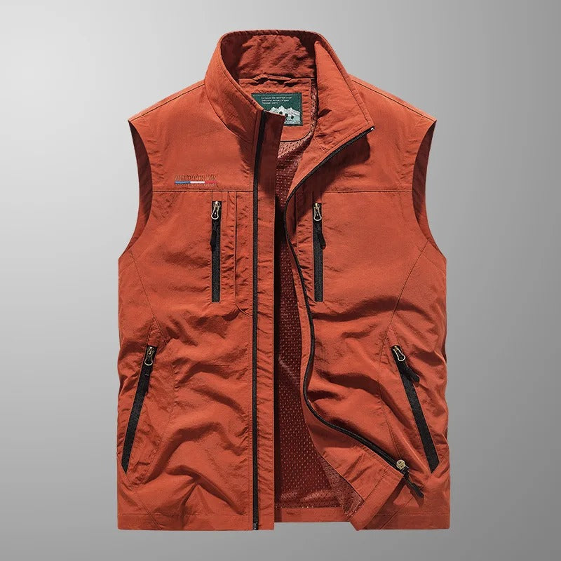 Męska kamizelka outdoor Ryan z pełnym suwakiem