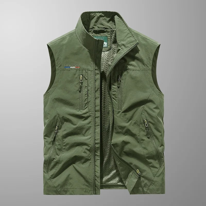 Męska kamizelka outdoor Ryan z pełnym suwakiem