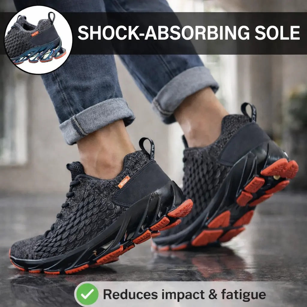 Męskie ortopedyczne buty sportowe z podeszwą wspierającą